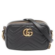 Pre-owned Leather gucci-bags Gucci Vintage , Black , Dames