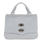 Klassieke Baby Postina Leren Tas Zanellato , Gray , Dames