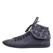 Pre-owned Denim sneakers Louis Vuitton Vintage , Blue , Dames