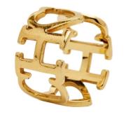 Pre-owned Metal rings Carolina Herrera Pre-owned , Yellow , Dames