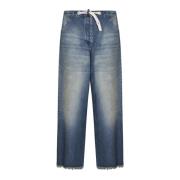 Blauwe Jeans Broek Moncler , Blue , Heren