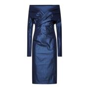 Elegante Jurken in Wit en Blauw Talbot Runhof , Blue , Dames