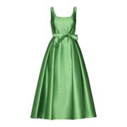 Elegante Groene Midi Jurk Blanca Vita , Green , Dames