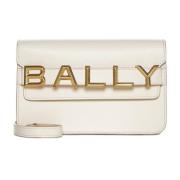 Stijlvol Logo Crossbody Tas Bally , Beige , Dames