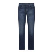 Blauwe Straight Upgrade Jeans 7 For All Mankind , Blue , Heren