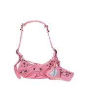 Roze Cagole Schoudertas van Stof Balenciaga , Pink , Dames