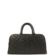 Pre-owned Leather chanel-bags Chanel Vintage , Black , Dames