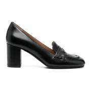 Leren Vierkante Neus Slides Roberto Festa , Black , Dames