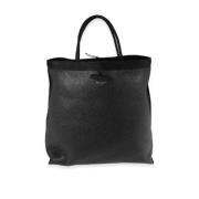 Pre-owned Leather totes Yves Saint Laurent Vintage , Black , Dames