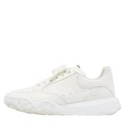 Pre-owned Leather sneakers Alexander McQueen Pre-owned , White , Heren