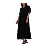 Alexa Lange Jurk Zwart My Essential Wardrobe , Black , Dames