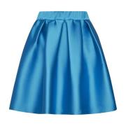 Turquoise Blauw-Groene Scuba Jersey Rok P.a.r.o.s.h. , Blue , Dames