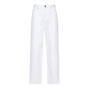 Witte Low Rise Jeans Wardrobe.nyc , White , Dames