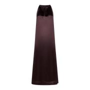 Elegante Lange Jurk Collectie Loulou Studio , Brown , Dames