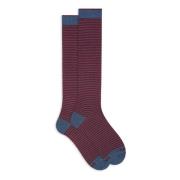 Italiaanse lange sokken met Windsor-streep Gallo , Multicolor , Heren