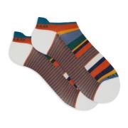 Italiaanse Sneaker Sokken met Levendige Strepen Gallo , Multicolor , H...