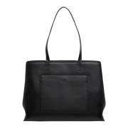 Stijlvolle Tote Tas met Magneetsluiting Calvin Klein , Black , Dames