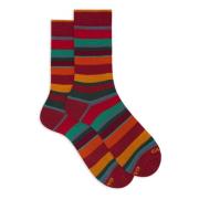 Italiaanse korte sokken Multicolor Streep Gallo , Multicolor , Dames