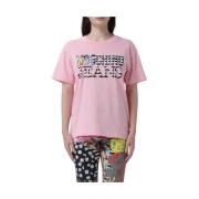Roze Print T-shirt Moschino , Pink , Dames