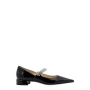 Lakleren pump met kristallen band Jimmy Choo , Black , Dames