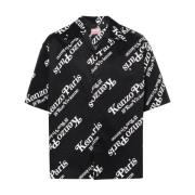 Short Sleeve Shirts Kenzo , Black , Heren