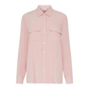 Roze Zijden Crepe Shirt Ferrara Marella , Pink , Dames