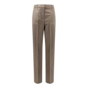 Relaxte wollen broek met sterrendetail Golden Goose , Beige , Dames