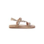 Flat Sandals Alma EN Pena , Brown , Dames