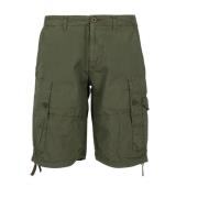 Cargo Groene Katoenen Shorts Blauer , Green , Heren