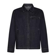 Stijlvolle Shirtjas voor Mannen Dolce & Gabbana , Blue , Heren