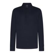 Blauwe T-shirts en Polos MC Ermenegildo Zegna , Blue , Heren