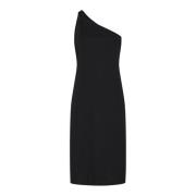 Asymmetrische Midi Jurk Zwart Filippa K , Black , Dames