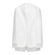 Witte Jassen voor Actieve Levensstijl Sportmax , White , Dames