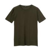 Casual Katoenen T-shirt voor Dagelijks Gebruik Aspesi , Green , Dames
