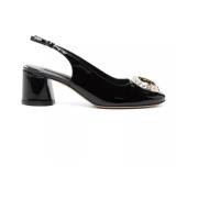 Lakleren Pumps Casadei , Black , Dames