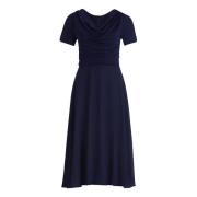 Cocktailjurk met korte mouwen Elegante stijl vera mont , Blue , Dames