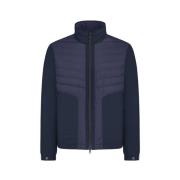 Hybride Puffer en Stretch Fabric Jas Duno , Blue , Heren