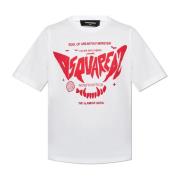 Bedrukt T-shirt Dsquared2 , White , Dames