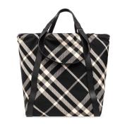 Geruite shopper tas Burberry , Black , Heren