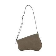 Canvas shoulder-bags Manu Atelier , Brown , Dames