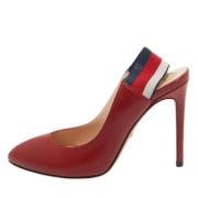 Pre-owned Canvas heels Gucci Vintage , Red , Dames