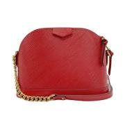 Pre-owned Leather louis-vuitton-bags Louis Vuitton Vintage , Red , Dam...