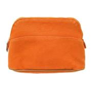 Pre-owned Canvas handbags Hermès Vintage , Orange , Dames