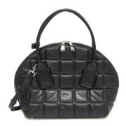 Pre-owned Leather handbags Bottega Veneta Vintage , Black , Dames