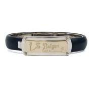 Pre-owned Leather bracelets Bvlgari Vintage , Black , Dames
