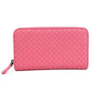 Pre-owned Leather wallets Bottega Veneta Vintage , Pink , Dames