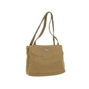 Pre-owned Nylon prada-bags Prada Vintage , Beige , Dames