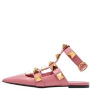 Pre-owned Leather sandals Valentino Vintage , Pink , Dames