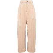 Khaki Drill Chino Broek Wardrobe.nyc , Beige , Dames