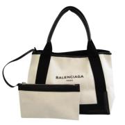 Pre-owned Canvas handbags Balenciaga Vintage , Beige , Dames